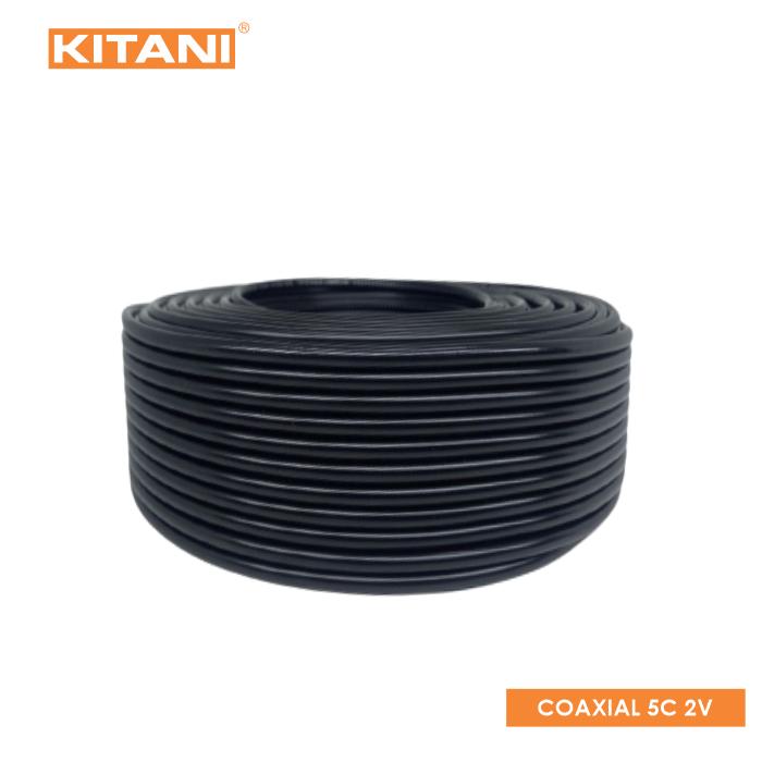 KITANI – Coaxial 5C-2V –  Kabel Antena TV , CCTV – 90 Meter