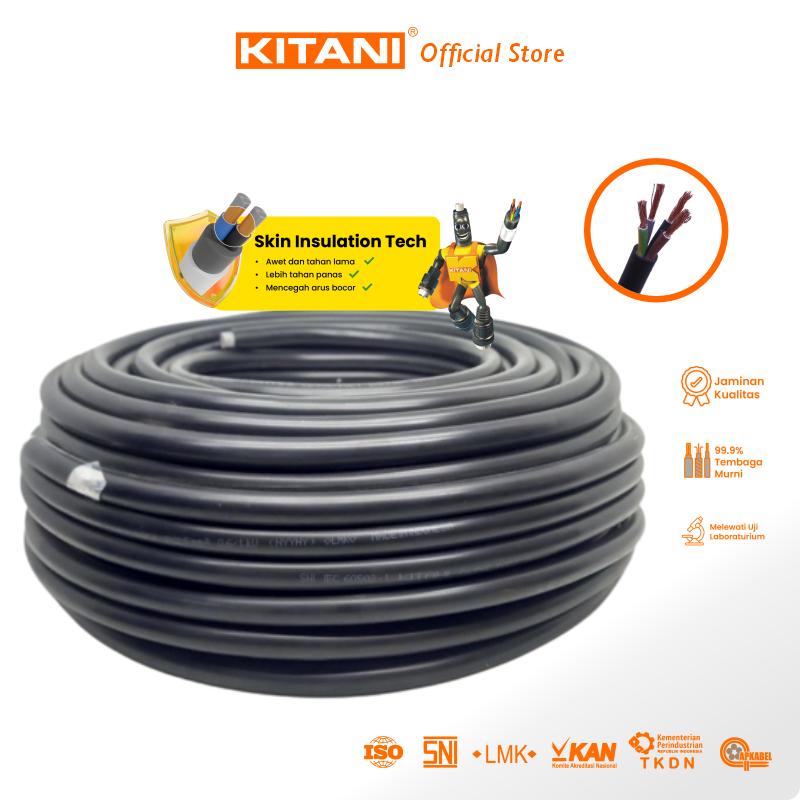 KITANI – NYYHY 4×2.5 mm² – 50 Meter –  Kabel Listrik Tembaga Serabut