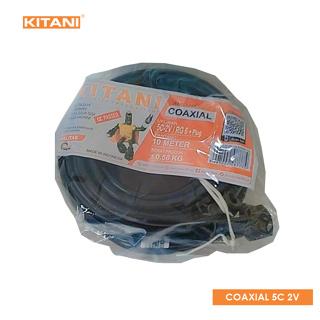 KITANI – Coaxial 5C+Plug – 10 Meter –  Kabel Antena TV