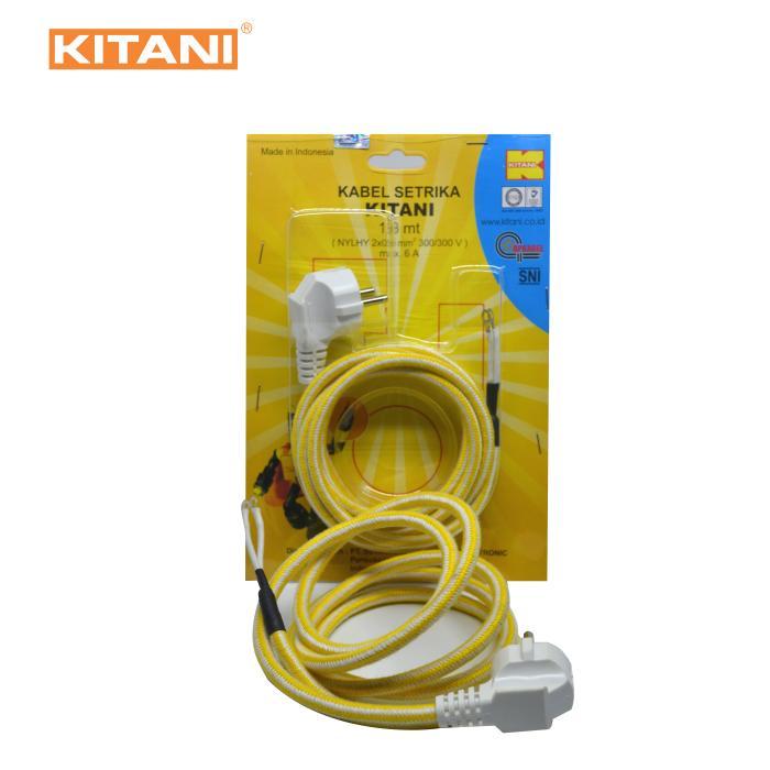 KITANI – Jack Setrika 2×0.5 mm² –  Kabel Setrika – 1,8 Meter