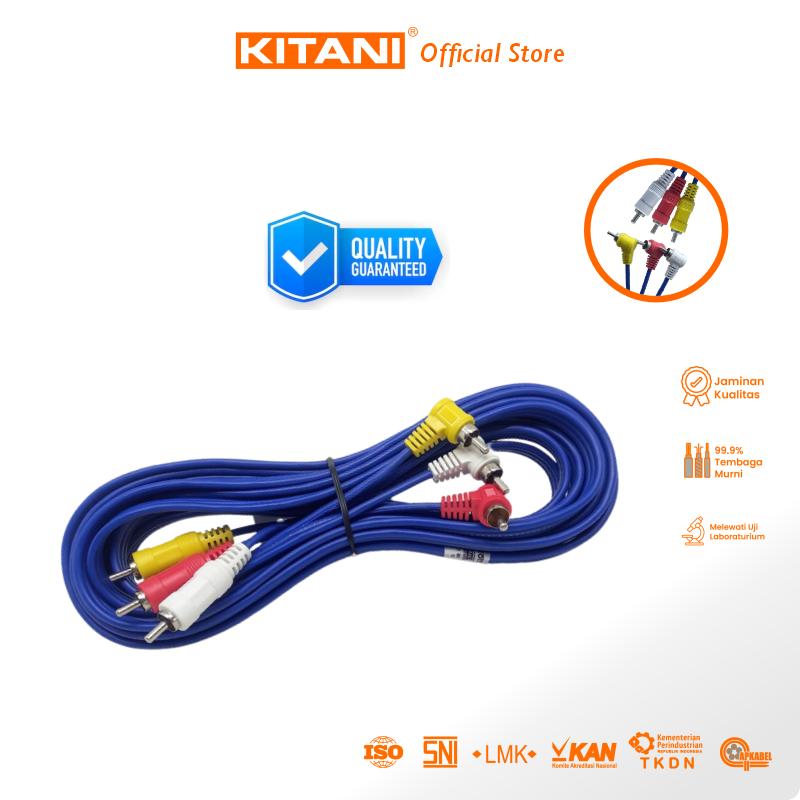 KITANI – Jack RCA 3Way 3-3 – Kabel Audio Video